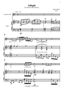 Adagio clarinet & piano